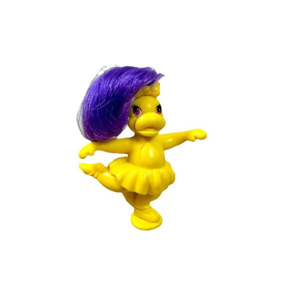Vintage 1992 Darlin' Dinos Lil Dino Darling Dino Yellow Ballerina Toy Meritus - Picture 1 of 4